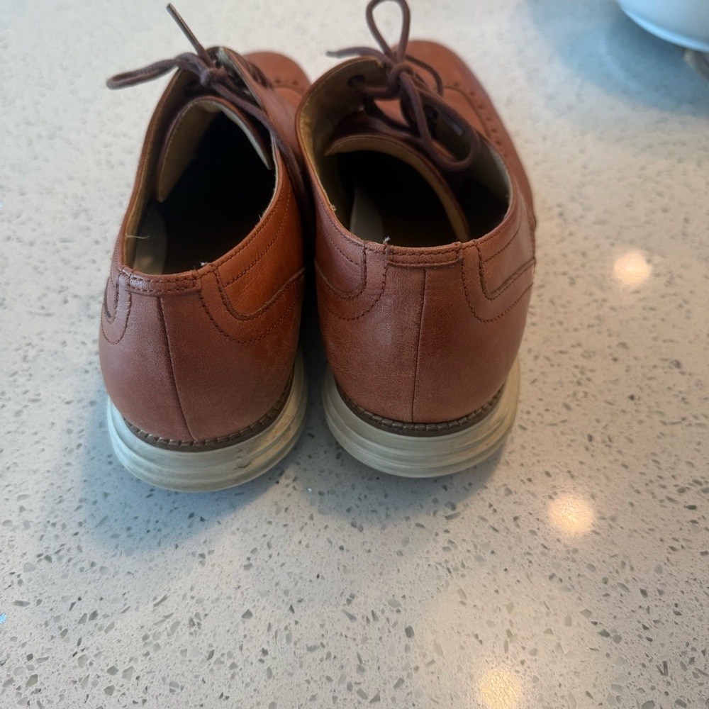 Cole Haan Brown Leather Oxfords - Picture 6 of 8